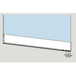 Dorma 04.001/002 TP76 bund- topskinne,  u/l�s m/indsats f/leje til gulvd�rlukker