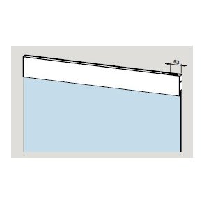 Dorma 04.006 TP76 topskinne m/RTS indsats for karmd�rlukker 