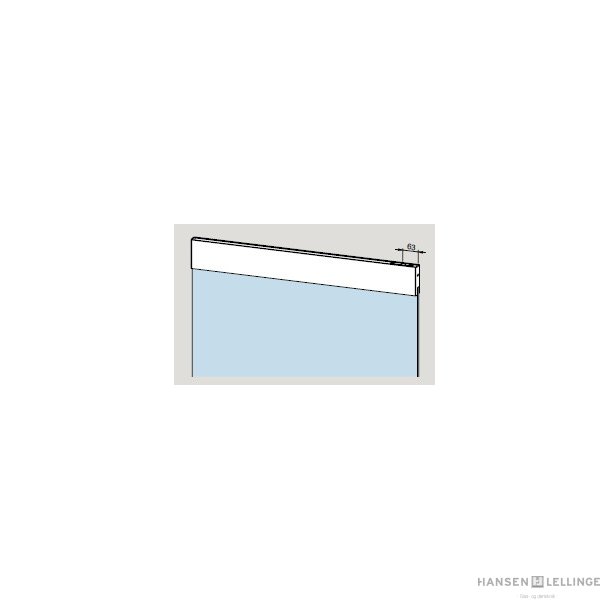 Dorma 04.006 TP76 topskinne m/RTS indsats for karmd�rlukker 
