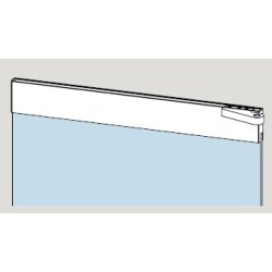 Dorma 04.031/032/033/034 TA76 bund og topskinne  venstre/h�jre u/l�s, m/BTS-arm f. gulvd�rlukker