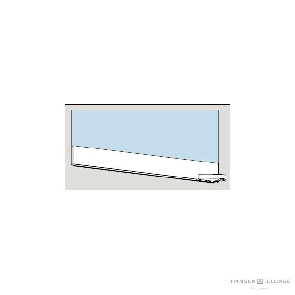 Dorma 04.035/036/037/038 TA76 bund- topskinne venstre/h�jre m/leje f/gulvd�rlukker t/d�re i ramme