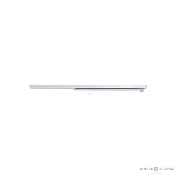 Geze glideskinne  i slvfarvet f. Slimdrive EMD