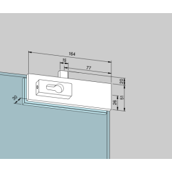 Dorma 03.206 US10 hjrnels ex. cylinder 