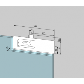 Dorma 03.206 US10 hjrnels ex. cylinder 