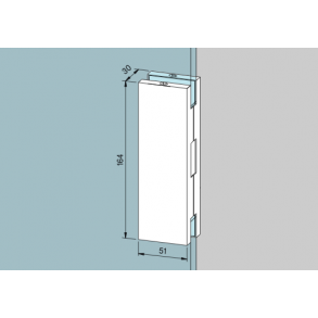 Dorma 03.224 GK50 slutblik/modkasse  f. US-ls