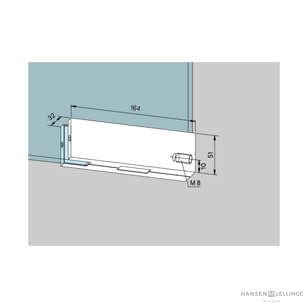 Dorma 03.230 GK30 alu slutblik  