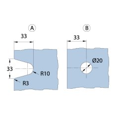 Wellness 06485.55 fastglasbeslag