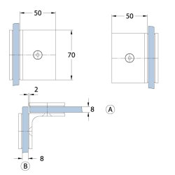 Wellness 06485.55 fastglasbeslag