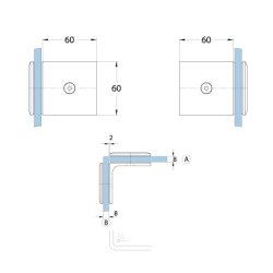 Milano 06803.** fastglasbeslag