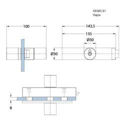 Wellness 0938*.91 vridels med indikator