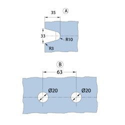 Wellness 09403.55 fastglasbeslag