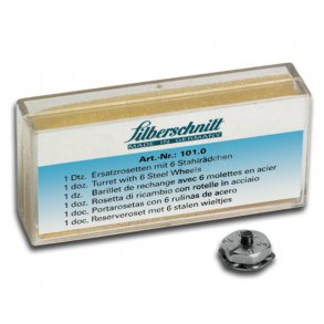 Silberschnitt rosette med 6 hjul