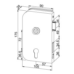 11.260/11.261 Office Junior ls for euro cylinder