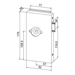 11.274/11.275 Office Classic ls uden cylinder, for grebsroset