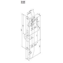 Abloy EL648 motorls komplet, smalprofil