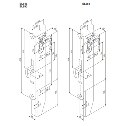 Abloy EL648 motorls, smalprofil