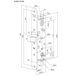 Abloy EL482 magnetl�s smalprofil
