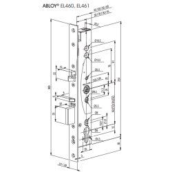Abloy EL460 magnetls smalprofil