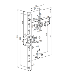 Abloy EL502 magnetls dornml 50 mm