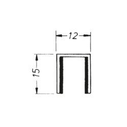 Supra fringsprofil med filt