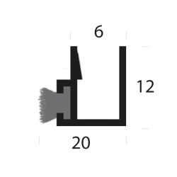 Supra stvttningsprofil med brste