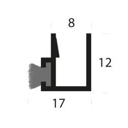 Supra stvttningsprofil med brste