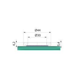 Selvklbende sklgreb 44 mm