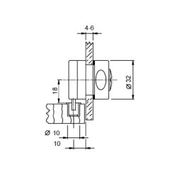 Secura mbells med rund rigle
