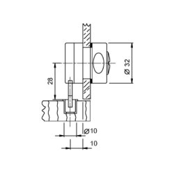 Secura mbells med rund rigle