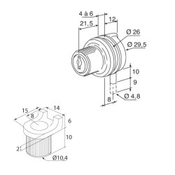 1471.30.0 mbells med rund rigle