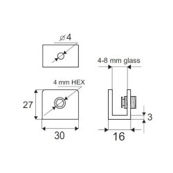 2880 firkantet hyldeholder