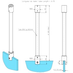 1651.**.0D19 stabilisationsstang for loft/glas