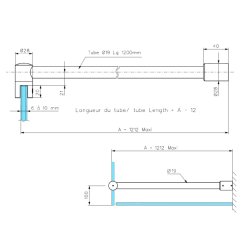 1657.**.0D19 stabilisationsstang vg/glas