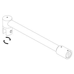 1657.**.0D19 stabilisationsstang vg/glas