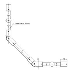 1668.**.0D19 stabilisationsstang justerbar