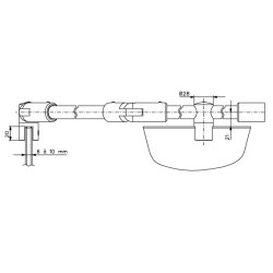 1668.**.0D19 stabilisationsstang justerbar