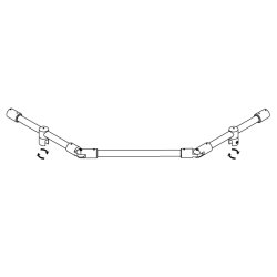 1668.**.0D19 stabilisationsstang justerbar