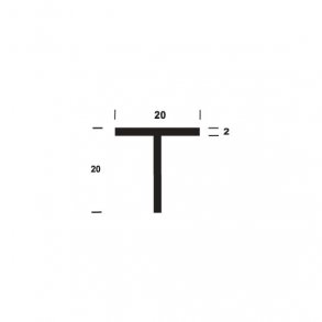 T-profil B20*H20*2