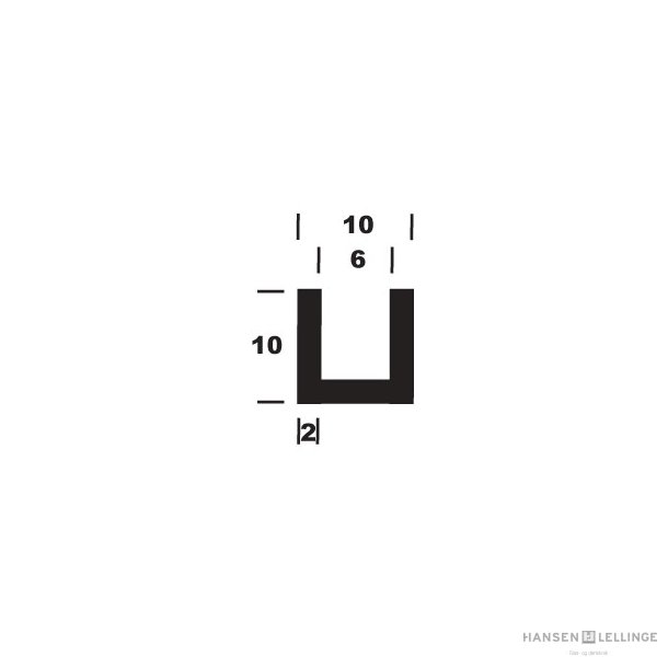 U-profil B10*H10*2
