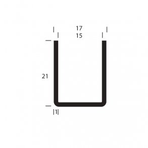 U-profil B17*H21*1