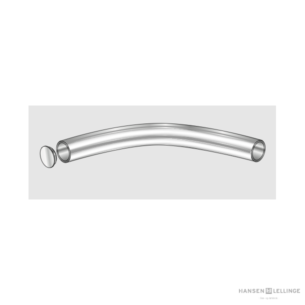 Dorma 21.409 Manet skinne 2,6m buet  bestilles p fixml max 2,6 meter - r=min. 600mm