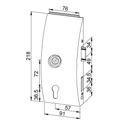 25.260/25.261 Office Arcos for eurocylinder