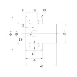 2814.99.4CV 2 mm afstandsstykke