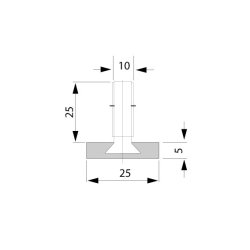 Stillefod i sort plast