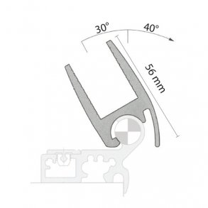 Vippeglasprofil for termoglas