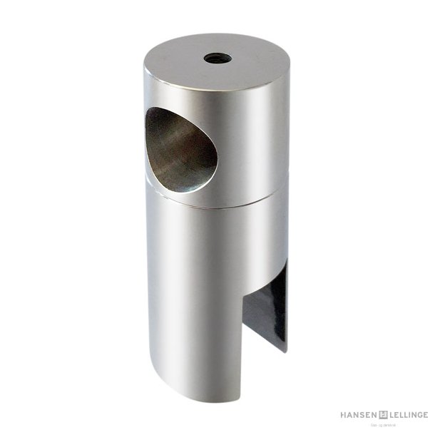 Justerbart ende glasbeslag for 15 mm