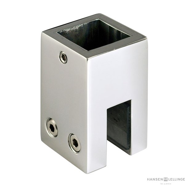 Lodret glasbeslag for 20x20 mm