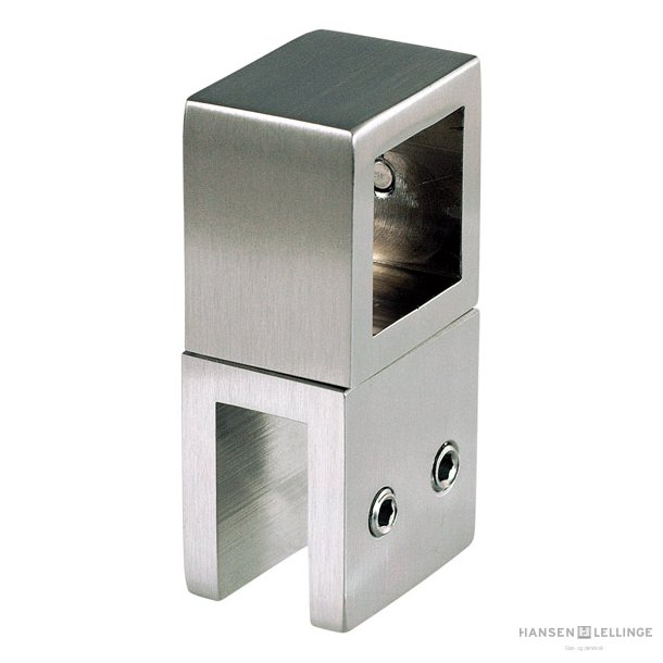 360&deg; justerbart glasbeslag for 20x20 mm