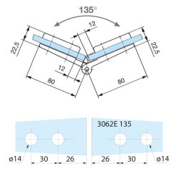 Coralia SQ 3062.**.0SQ brusehngsel