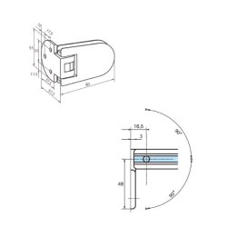 Marva 3161.** brusehngsel
